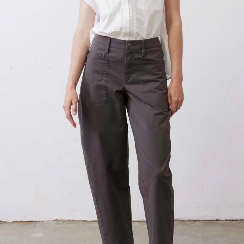 RUTI The Slouchy Soft Twill Pants Gray size 14